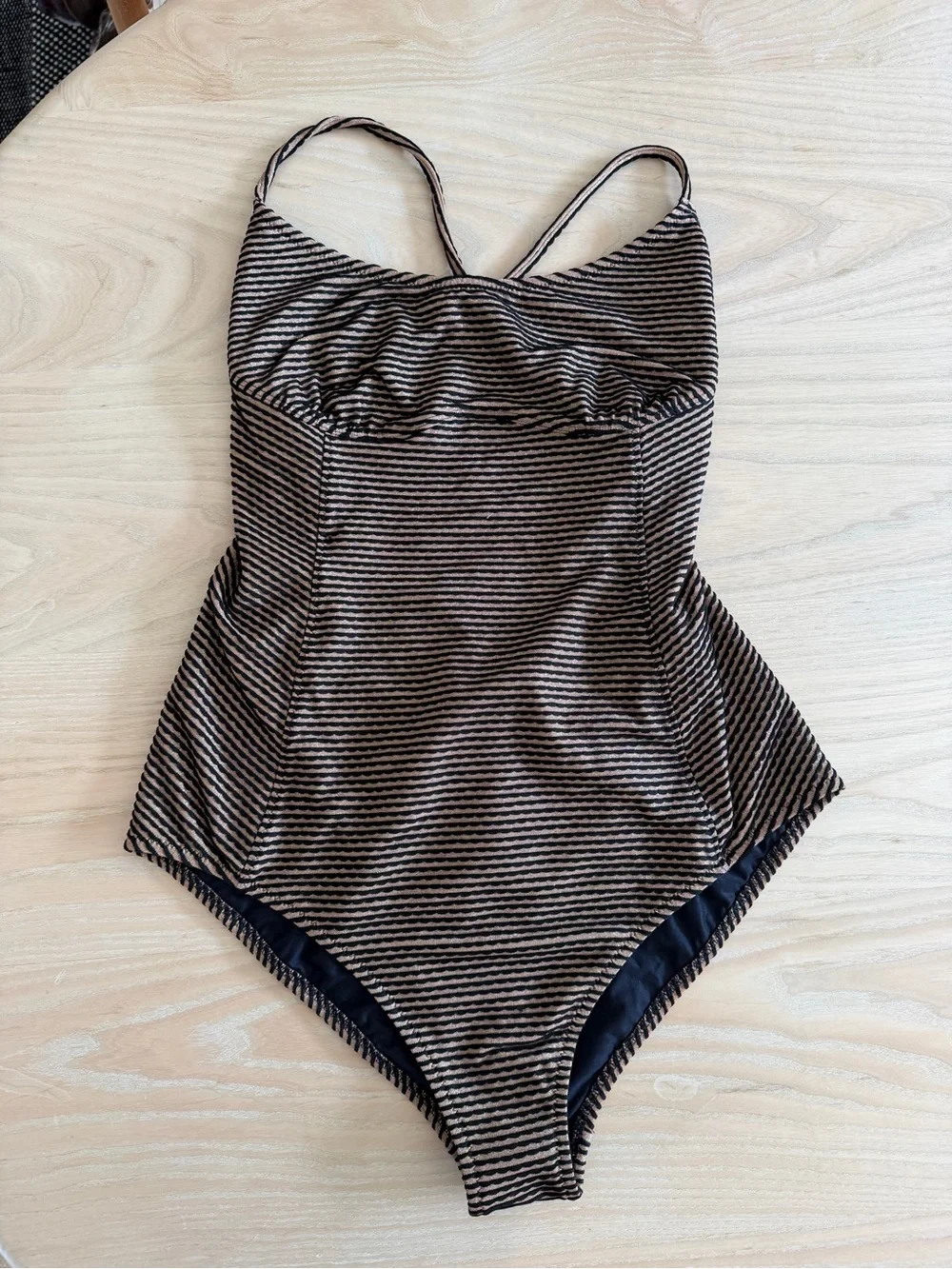 Ulla Johnson NWT Positano Scalloped  Swimsuit Size Large